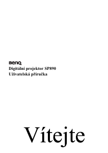 Manuál BenQ SP890 Projektor
