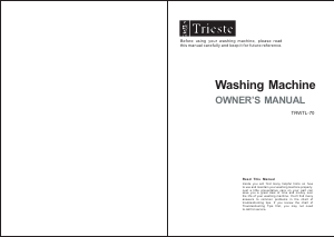 Manual Trieste TRWTL-70 Washing Machine