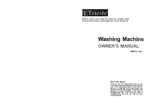 Handleiding Trieste TRWTL-100 Wasmachine