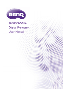 Handleiding BenQ SW916 Beamer