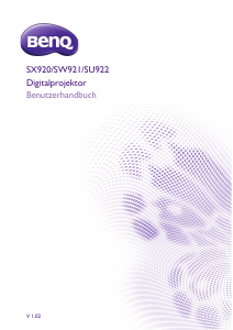 Bedienungsanleitung BenQ SX920 Projektor