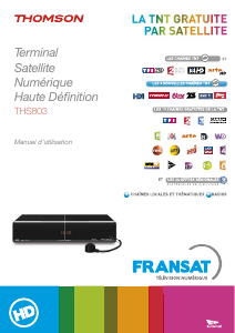 Mode d’emploi Thomson THS803 Récepteur numérique