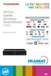 Mode d’emploi Thomson THS805 Récepteur numérique