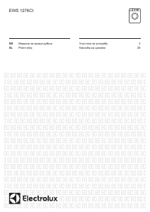 Priročnik Electrolux EWS1276CI Pralni stroj