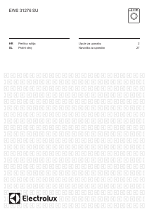 Priročnik Electrolux EWS31276SU Pralni stroj