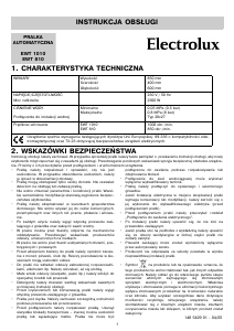 Instrukcja Electrolux EWT1010 Pralka