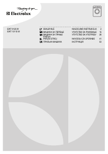 Vadovas Electrolux EWT10115W Skalbimo mašina