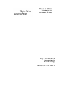 Manual Electrolux EWT10120W Mașină de spălat