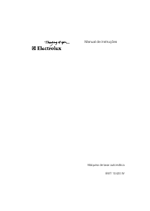Manual Electrolux EWT10420W Máquina de lavar roupa