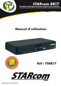 Mode d’emploi STARcom 8817 Récepteur numérique
