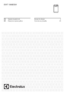 Прирачник Electrolux EWT1066ESW Машина за перење алишта