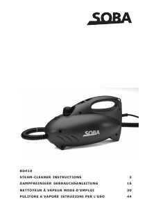 Manual SOBA RD410 Steam Cleaner
