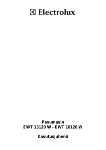 Kasutusjuhend Electrolux EWT13120W Pesumasin