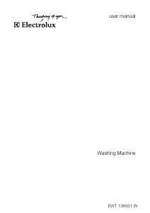 Manual Electrolux EWT136551W Washing Machine