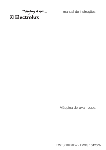 Manual Electrolux EWTS10420W Máquina de lavar roupa