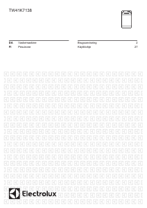 Brugsanvisning Electrolux TW41K7138 Vaskemaskine