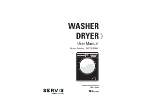 Bruksanvisning Servis WD7512F4W Kombinerad tvätt-tork