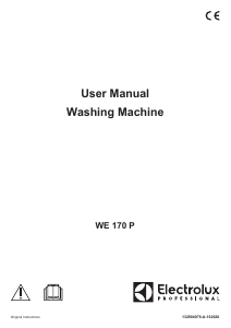 Manual Electrolux WE170P Washing Machine