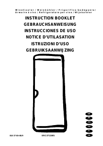 Manual de uso Electrolux ERC3711WS Vinoteca