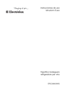 Manual de uso Electrolux ERC38800WS Vinoteca