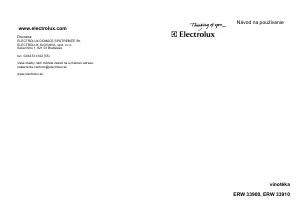 Návod Electrolux ERW33900X Vinotéka