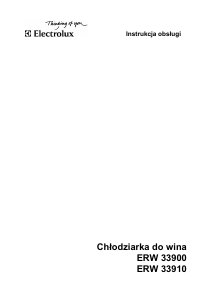 Instrukcja Electrolux ERW33900X Chłodziarka do wina