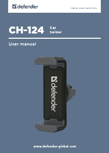 Manuál Defender CH-124 Držák na telefon