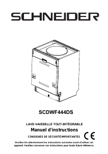 Mode d’emploi Schneider SCDWF444DS Lave-vaisselle