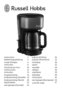 Kullanım kılavuzu Russell Hobbs 20131-56 Colours Kahve makinesi