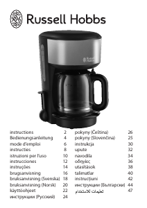 Manual Russell Hobbs 20132-56 Colours Máquina de café