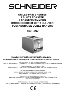 Manual Schneider SCTON2G Toaster
