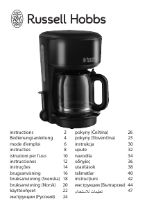 Kullanım kılavuzu Russell Hobbs 20134-56 Colours Kahve makinesi