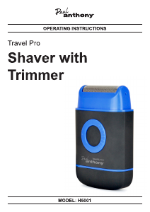 Manual Paul Anthony H5001 Travel Pro Shaver