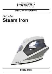 Manual Homelife E7502 Surf x-14 Iron
