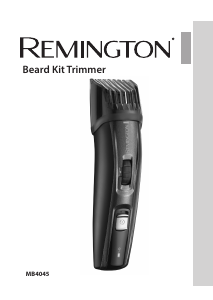 Manuale Remington MB4045 Regolabarba