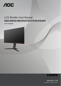 Handleiding AOC 27G2U5/BK LCD monitor