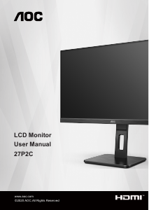 Handleiding AOC 27P2C LCD monitor