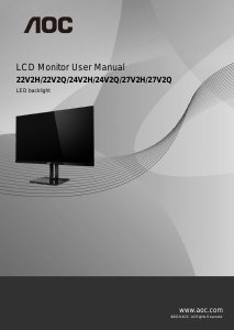 Handleiding AOC 27V2Q LCD monitor