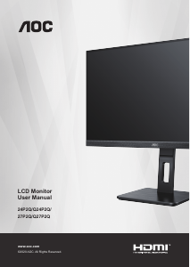 Handleiding AOC 24P2Q LCD monitor