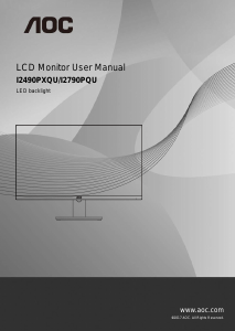 Handleiding AOC I2490PXQU/BT LCD monitor