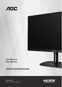 Handleiding AOC 22B2QAM LCD monitor