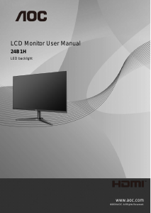 Handleiding AOC 24B1H LCD monitor