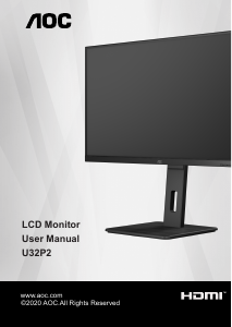 Handleiding AOC U32P2 LCD monitor