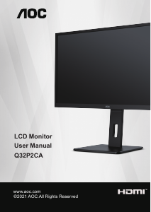 Handleiding AOC Q32P2CA LCD monitor