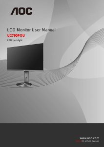 Handleiding AOC U2790PQU LCD monitor