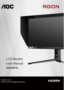 Handleiding AOC AG254FG LCD monitor