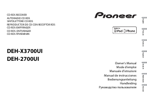 Manual de uso Pioneer DEH-X3700UI Radio para coche
