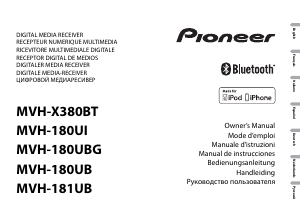 Manual de uso Pioneer MVH-X380BT Radio para coche