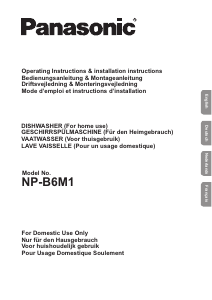 Bedienungsanleitung Panasonic NP-B6M1 Geschirrspüler