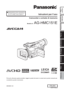 Manuale Panasonic AG-HMC151E Videocamera